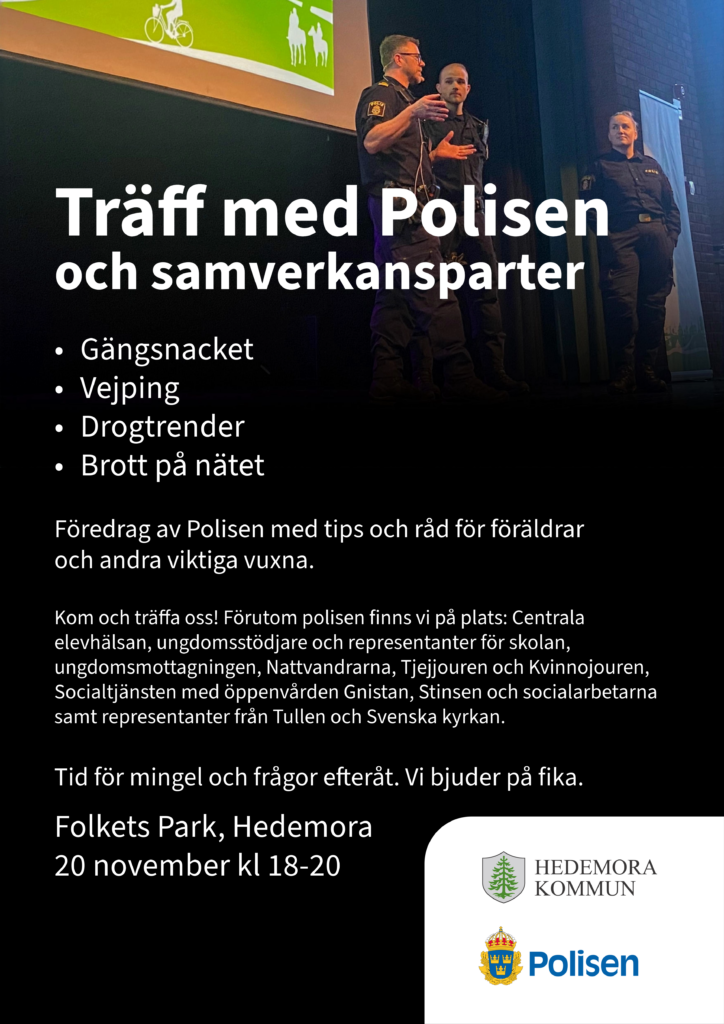 Möte med polisen, affisch