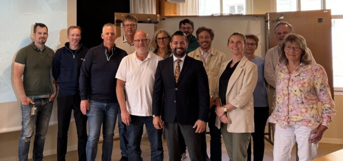 Personer som representerar Boliden, Industriarbetsgivarna, Byggföretagen, Bergsprängningsentreprenörernas Förening, Berg och Byggteknik, SSAMB, Veidekke Entreprenad AB och IUC Dalarna vid mötet om kompetensförsörjning.