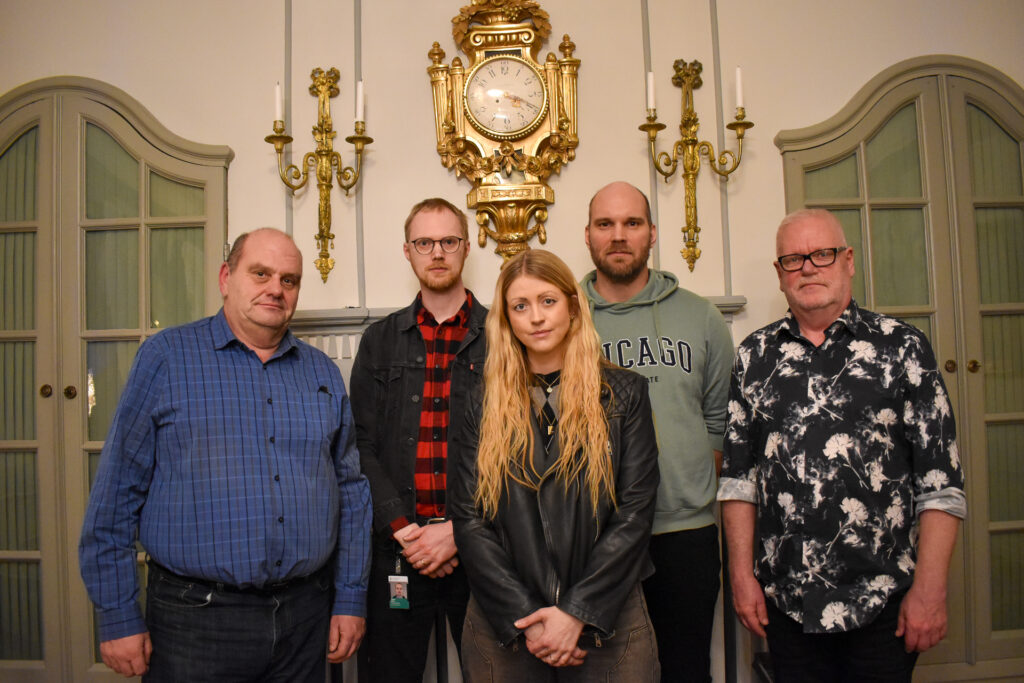 David Aura, Kommunstyrelsens ordförande Ulf Kindlund, klubbordförande IF Metall Erasteel Långshyttan Lars-Anders Lorens, klubbordförande IF Metall Erasteel Vikmanshyttan Tommy Gustafsson, klubbordförande Unionen Erasteel Sverige, Sofie Eriksson (S) EU-parlamentariker