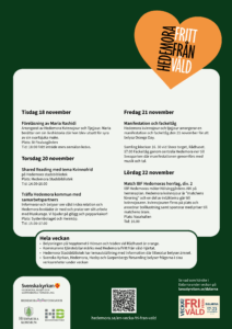 An vecka fri från våld - affisch