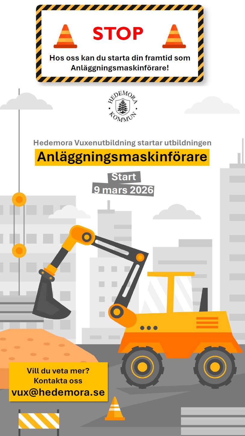 Anläggningsmaskinförare, 1000 poäng