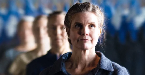 Kvinna, porträtt, ansikte