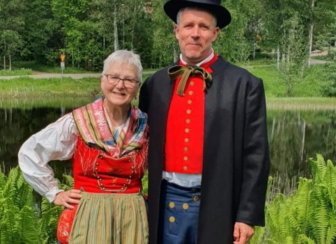 Klädd i dräkt