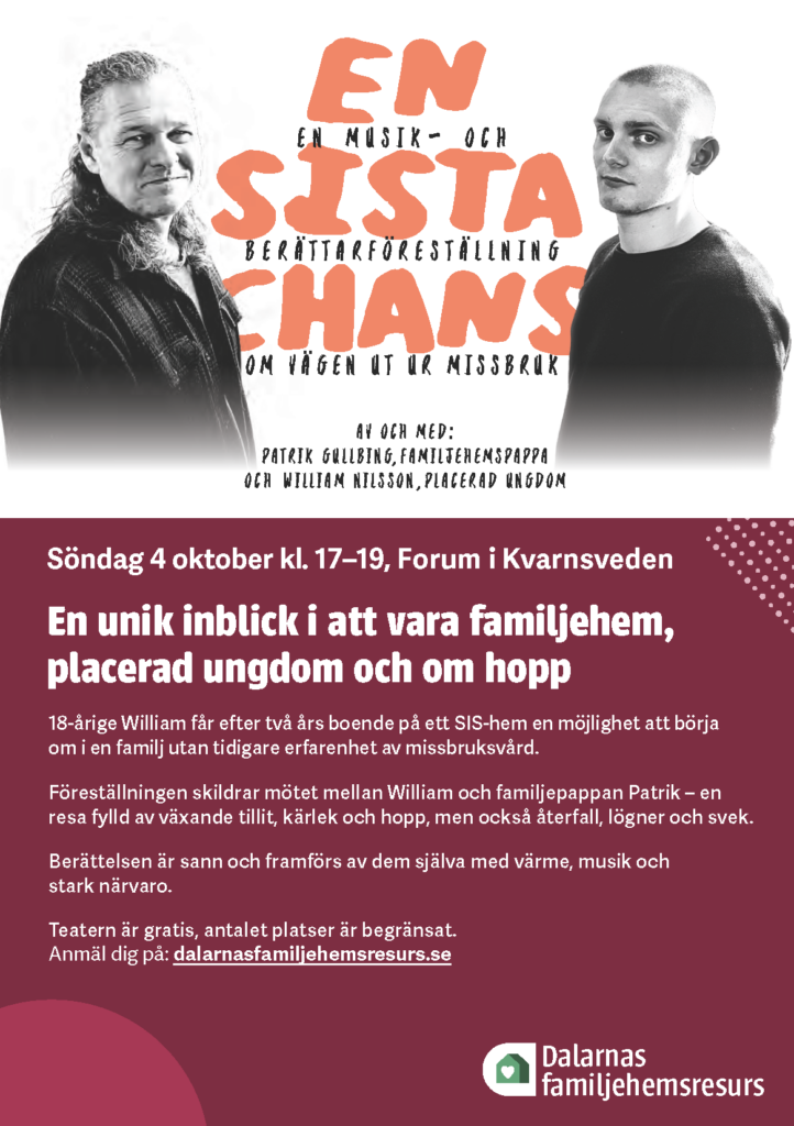 Teater affisch för en sista chans
